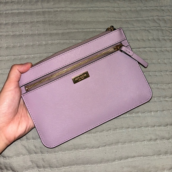 Kate Spade purple wristlet purse - Picture 3 of 10